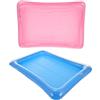 STAHAD 2 Pezzi Bar Galleggiante per Piscina Gonfiabile in Pvc Blu | Vassoio Ghiaccio Piscina, Porta Bevande da Piscina, Gonfiabili per Feste