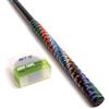Generic Nastro antiscivolo con impugnatura in PU, manico per canna da pesca traspirante, impugnatura ammortizzante per sport e attrezzi, rotolo autoadesivo da 200 cm