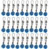 JECOMPRIS Fishing Sinker Slide Space Bean Connector 100pezzi Acciaio | Inossidabile Blu, per Acqua Veloce e Profonda, Aggancio Rapido e Protezione Anticorrosione