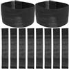 ibasenice 25 Pezzi Bracciale da Lutto Nero, Fascia Commemorativa Nera Regolabile in Poliestere, Vestibilità Confortevole, Unisex, per Memoriali e Squadre Sportive
