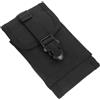 JECOMPRIS Borsello Tattico da Cintura, Marsupio Sport per Cellulare, Nylon Oxford Nero, Leggero e Portatile, per Smartphone 5,5 Pollici, Uomo, Sport Outdoor