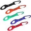 Uonlytech 6 Pezzi Porta Borraccia Clip Portaborraccia a Gancio in Alluminio, Gomma e Nylon, Portatile a Mani Libere, per Bottiglia e Soda Bottle, per Escursioni e Uscite Colore Casuale