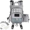 Generico Fly Fishing Chest Bag - Vest Bag, Outdoor Lightweight Tackle Carrier For Wa | Oxford Cloth Gray | Chest Pack Fishing Angling Tackle Carrier | 2 Fly Cases Zippered Work Area Pack For Outdoor River Kayak