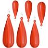 HAKIDZEL 6 Pezzi Tappo da Pesca per Allenamento, Casting Plug in PVC Arancione, Riutilizzabile e Facile da Usare, per Principianti e Pescatori Professionisti, Acqua Dolce e Salata