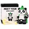 Penitue Panda Caddie Porta Tee da Golf, Inclusi 8 Tee per Palline da Golf Creativo Carino Cuccioli Set per Golfisti Uomini e Donne Attaccare Cintura Borsa Tracolla Zaino
