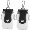 HEANUJJ 2 Pezzi Marsupio per Palline da Golf, Mini Borsa Porta 2 Palline, Pu e Metallo, con Clip e Portachiavi, Leggero, per Allenamento e Gioco Sportivo