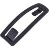 HEMOTON Fibbia per occhiali da neve, accessorio per casco da sci, clip universale, ABS nero, 1 pezzo, per casco da sci e sci