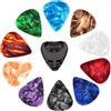 Generico Picks di chitarra sfusa - Pick da 10 pezzi di chitarra | Picks multicolore per chitarra | Picks portatili di dito | Pick colorate autoadesive Chitarra elettrica, | Guitar Picks Variety For Guitar Bass