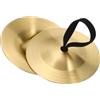 PATIKIL Cimbali per Ditas, 1 Coppia, Dito Ballo Ventre Zills Ottone Strumento Musicale Piccolo per Feste Ballo