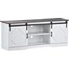 REXO 295186188AAW - Grande mobile per TV con 2 classiche ante scorrevoli, mensole regolabili per soggiorno, sala da pranzo, casa di campagna, design moderno, 150 x 40 x 60 cm