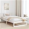 Pyvara Telaio per letto in legno di pino massiccio, 100 x 200 cm, con testiera e rete a doghe, stabile, design moderno per camera da letto, cameretta dei bambini, camera dei ragazzi, salvaspazio e