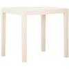 vidaXL Tavolo da Giardino Bianco 79x65x72 cm in Plastica