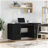 Generico Scrivania Rovere Nero 140 x 50 x 75 cm Legno Multistrato,Nero,39.19kg,879527