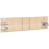 DHOME Testiera con Mensole in Legno riciclato DM Sospesa a Parete Stile Pallet Letto Vintage Nordico Ferramenta inclusa (Stile Giapponese, Legno Naturale/Bianco, 210cm)