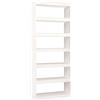 vidaXL Libreria/Divisorio Bianco 80x30x199,5 cm in Massello di Pino
