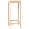vidaXL Tavolo da Bar 50x50x110 cm in Legno Massello di Pino