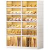 MAGIC SELECT Scarpiera Pieghevole, Scarpiera Armadio, Portascarpe Modular per 26 paia, 6 Livelli. Stoccaggio Traspirante senza Installazione Antipolvere per Scarpe (Bianco)