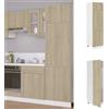 vidaXL Armadio per Frigo Rovere Sonoma 60x57x207 cm in Truciolato