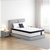 Grbsy Materasso Ibrido H3 140x190 cm, Altezza 26 cm, Materasso a Molle Insacchettate 7 Zone con Schiuma Viscoelastica, Supporto Ergonomico, Isolamento dei Movimenti, Certificato Oeko-TEX & CertiPUR-US