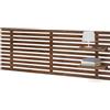 DHOME Testiera con Mensole in Legno Riciclato DM da Appendere alla Parete Stile Pallet Letto Vintage Nordico Supporti Inclusi (Stile Giapponese, Noce di Legno, 135cm)