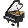 SHINEOFI Carillon Retrò a Forma di Pianoforte, Meccanismo Manuale in Plastica | Toni Nitidi e Rumore, Struttura Pettine e Tamburo in Acciaio, per Ufficio e Vetrina