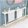 ERRULAN Consolle dietro divano Tavolino da ingresso sottile stretto in legno, tavolino da divano stretto dietro il divano, moderni per radiatore/davanzale della finestra(White,55.1''Lx7.9''Wx39.4''H)