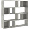 vidaXL Libreria/Divisorio Grigio Cemento 105x24x102 cm