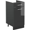 Vicco Mobiletto base cucina R-Line, Antracite lucido/Antracite 40 cm