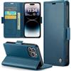 Phernykas Custodia a Libro Portafoglio per iPhone 14 Pro Max, RFID | 3 Slot - Per Pendolarismo, Flip Cover Doppia Fibbia Magnetica, Pelle PU Anti-Macchia, Supporto, Lavoro, Telefono Libretto