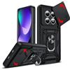 LeYi Cover per Redmi Note 15 4G/5G /Xiaomi Poco M8 5G (Nero) | Custodia per con Protezione Fotocamera [Slidable] Antiurto con Anello Supporto TPU Bumper Antiurto Case Xiaomi Redmi Note15