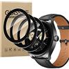 KUSINHOKA [3 Pezzi Pellicola Protettiva per Huawei Watch Buds, [Anti-Graffio] Bordo Curvo 3D Proteggi Schermo, HD Ultra Flessibile Pellicola Protettiva Compatibile per Huawei Watch Buds