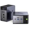 GMKtec Mini PC K16 AMD Ryzen 7 7735HS (8C/16T, fino a 4,75 GHz), Micro PC con 64GB DDR5 6400, SSD PCIe 3.0 da 1 TB, Dual LAN 2,5G/OCuLink/triplo display 4K (HDMI + DP + Type-C), AMD Radeon 680M