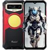 FOSSiBOT Smartphone Rugged F102, Luce da Campeggio da 495 lumen, 20GB+256GB, Fotocamera 108MP(Visione Notturna 20MP), Batteria 16500mAh, Cellulare Antiurto IP68, Android 13, 6.58'' HD+, NFC Rosso