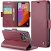 Phernykas Custodia a Libro Portafoglio per iPhone 15 Pro Max, RFID | 3 Slot - Per Pendolarismo, Flip Cover Doppia Fibbia Magnetica, Pelle PU Anti-Macchia, Supporto, Lavoro, Telefono Libretto