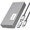 ORICO Case SSD M.2 NVMe 40Gbps USB4 Thunderbolt fino a 2800 MB/s da M.2 a USB-C PCIe 3.0x4 per NVMe M-Key 4TB SSD 2280, Alluminio M2 Enclosure Supporto Thunderbolt 3/4 USB3.2/3.1/3.0/Tipo C -M234SV