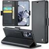 Phernykas Custodia a Libro Portafoglio per Xiaomi 12T Pro, RFID Magnetica | 3 Slot - Per Pendolarismo, Flip Cover Doppia Fibbia Laterale, Pelle PU Anti-Macchia, Supporto, Lavoro, Telefono Libretto
