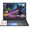 Alienware 18 Area-51 Gaming Laptop - Intel Ultra 9 275HX (24-Core, fino a 5,4 GHz), RTX 5080 GDDR7, 16 2.5K QHD+ 300Hz, 32GB DDR5, 1TB SSD, Tastiera retroilluminata, con unità DVD, Win 11 Pro, Office