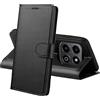 PHONILLICO Cover per Honor X6B - Custodia Nera Portafoglio con Chiusura Magnetica Porta Carte Antiurto e Protezione Completa