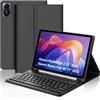 FOGARI Per Xiaomi Redmi Pad 2 2025 e Redmi Pad SE 2023 11 Pollici Cover Tastiera | Tastiera Bluetooth Rimovibile e Custodia Morbida TPU per Ufficio/Studio/Scrittura, Keyboard Wireless Portatile, Nero