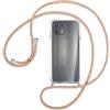 Sewutoyu Custodia Collana per Cellulare Compatibile con Motorola Moto Edge 20 Lite - Cover Silicone TPU Protettiva Trasparente - Custodia indossabile per Collo - Case a Tracolla con Cordina, Arcobaleno