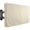 KHOMO GEAR Copertura impermeabile per Televisore 55 56 57 58 pollici KHOMO GEAR Custodia Copri TV Televisione Esteriore Universale Cover per LED OLED LCD PLASMA - Beige