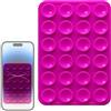 Generico Custodia Per Telefono Di Aspirazione - Porta Del Supporto Telefono, Impugnatura Appiccicosa, Cellulare In Silicone | Progettazione Base Adesiva Durevole, Il