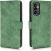 AMWEI Leather Folio Cover per Samsung Galaxy M13 4G, Custodia in Pelle PU Magnetica Libro Flip Portafoglio con [Funzione Stand]. Verde