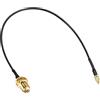 PATIKIL 8mmCX Maschio a SMA Femmina Paraparete Codino Antenna Coassiale Cavo, RF1.37 Bassa Perdita Cavi per RF Coassiale Collega
