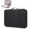 YAXIAO Tablet Custodia Borsa Portatile 11 Borsa Trasporto Tablet Tela Oxford | Borsa Protettiva Tablet Apertura 180°Anti Graffi con Manico Fodera Imbottita e Scomparto per Lavoro e Viaggi Nero