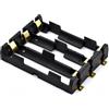 DOSERTY 18650 Porta Batteria 3 Slot /4 Slot 3.7V Batteria Scatola di Immagazzinaggio In Parallelo O Serie Con Clip Pins Contenitore Batteria