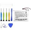 ERYNK 361-00043-00 - Batteria di ricambio compatibile con Ga-rmi-n Edge 820 Edge 200 205 520 Plus, batteria di ricambio con set di attrezzi