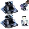 Generic Supporto per telefono girevole a 360° per cruscotto, base antiscivolo con blocco automatico, impugnature antiscivolo e funzionamento con una sola mano, supporto universale autoadesivo per auto, per la