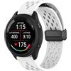 MELEJIA 20mm Cinturino Silicone Compatibile con Garmin Vivoactive 5/Venu Sq 2/Venu 2 Plus/Forerunner 570 42mm, 20mm Ricambio Cinturino, Regolabile Chiusura Magnetica, Silicone Cinturini-Bianco