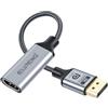 ELUTENG Adattatore da DisplayPort a HDMI, convertitore da DP a HDMI da 0,3 m